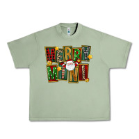 Oil Green Christmas merry mini Urban Heavy Tee - FaDigitalArtStudio