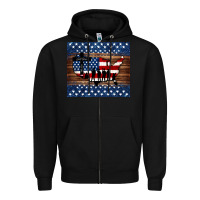 Black god bless america american flag tumbler Zipper Hoodie - Jasminsmagicworld