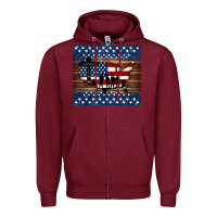 Burgundy god bless america american flag tumbler Zipper Hoodie - Jasminsmagicworld