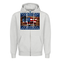 Dove Grey god bless america american flag tumbler Zipper Hoodie - Jasminsmagicworld
