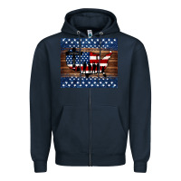 Navy god bless america american flag tumbler Zipper Hoodie - Jasminsmagicworld