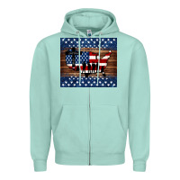 God Bless America American Flag Tumbler Zipper Hoodie | Teevron