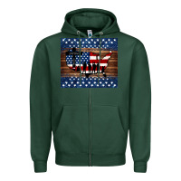 Sports Green god bless america american flag tumbler Zipper Hoodie - Jasminsmagicworld