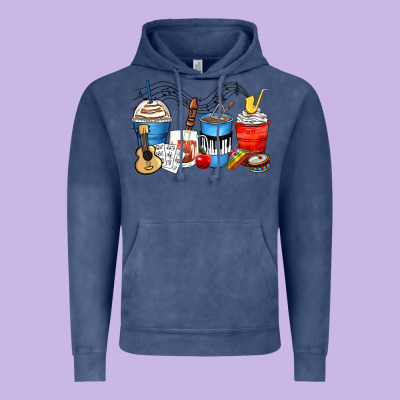 Music Teacher Coffee Cups Vintage Hoodie Designed By Zillion Design Studio