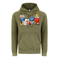 Vintage Olive music teacher coffee cups Vintage Hoodie - Zillion Design Studio
