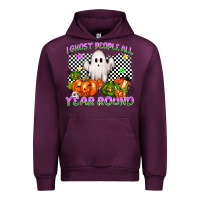 Mauve Wine I ghost people all year round Urban Hoodie - NancyCooperArtShop