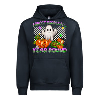 Navy I ghost people all year round Urban Hoodie - NancyCooperArtShop