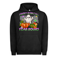 Pigment Black I ghost people all year round Urban Hoodie - NancyCooperArtShop