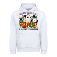 White I ghost people all year round Urban Hoodie - NancyCooperArtShop