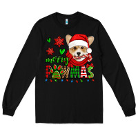 Black merry pawmas christmas corgi Long Sleeve Tee - Jasminsmagicworld