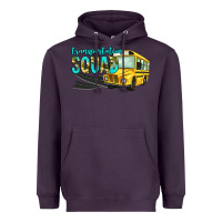 Plum transportation squad Heavyweight Hoodie - NancyCooperArtShop