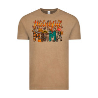 Vintage Coffee thankful mama longhorn Vintage Tee - RacoonDesign