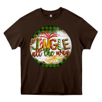 Chocolate Brown Christmas Jingle Heavy Core Tee - Artiststas