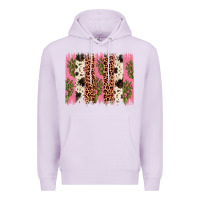 Lilac cactus leopard cowhide brush stroke Premium Hoodie - Artiststas