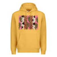 Mustard cactus leopard cowhide brush stroke Premium Hoodie - Artiststas
