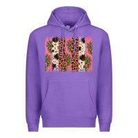 Purple cactus leopard cowhide brush stroke Premium Hoodie - Artiststas
