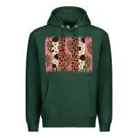 Sports Green cactus leopard cowhide brush stroke Premium Hoodie - Artiststas