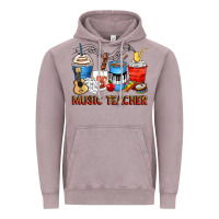 Vintage Zinc music teacher coffee cups Vintage Hoodie - Zillion Design Studio