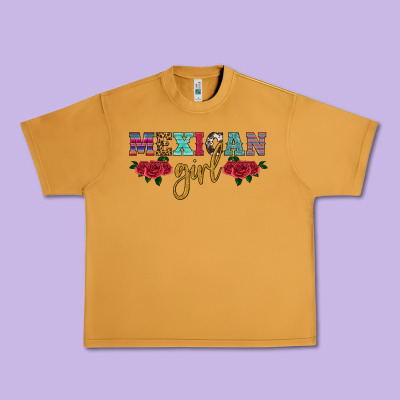 Mexican Girl Urban Heavy Tee Designed By Hra Design Shop