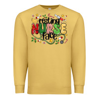 Antique Gold resting nurse face Premium Sweatshirt - MaliasSmallBusiness