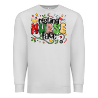 Dove Grey resting nurse face Premium Sweatshirt - MaliasSmallBusiness