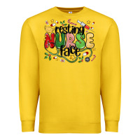Lemon resting nurse face Premium Sweatshirt - MaliasSmallBusiness