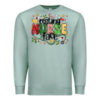 Seafoam resting nurse face Premium Sweatshirt - MaliasSmallBusiness