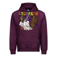 Mauve Wine Cycopath Urban Hoodie - NancyCooperArtShop