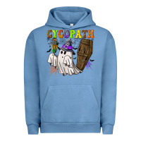 Pigment Pebble Blue Cycopath Urban Hoodie - NancyCooperArtShop