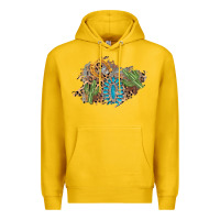 Lemon horseshoe leopard gemstone cactus patch Premium Hoodie - AdoDesignShop
