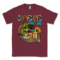 Burgundy cowboys don't die Classic Tee - AdoDesignShop