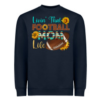 Navy livin' that football mom life Heavyweight Sweatshirt - HRA Design Shop