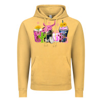 Vintage Mustard neon western coffee cups Vintage Hoodie - Zillion Design Studio