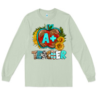 Matcha a+ teacher apple Long Sleeve Tee - BundleAndBundleShop