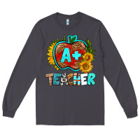 Smoke a+ teacher apple Long Sleeve Tee - BundleAndBundleShop