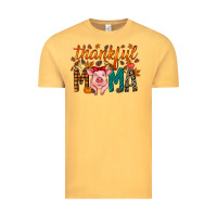 Vintage Mustard thankful mama pig Vintage Tee - RacoonDesign