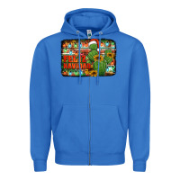 True Royal feliz navidad merry christmas cactus Zipper Hoodie - Jasminsmagicworld