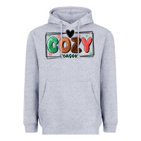 Heather Grey cozy season Heavyweight Hoodie - MaliasSmallBusiness