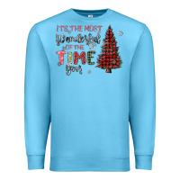 Ocean Blue its the most wonderful time of the year Premium Sweatshirt - MaliasSmallBusiness