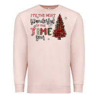Pale Pink its the most wonderful time of the year Premium Sweatshirt - MaliasSmallBusiness