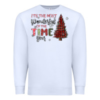 White its the most wonderful time of the year Premium Sweatshirt - MaliasSmallBusiness