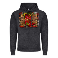 Vintage Black cowboy boots christmas Vintage Hoodie - JahusDesignShop