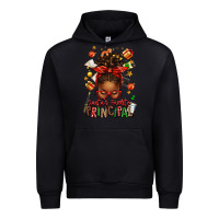 Black santas favorite principal afro messy bun Urban Hoodie - texasbilliewilder