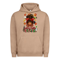 Pigment Burro santas favorite principal afro messy bun Urban Hoodie - texasbilliewilder