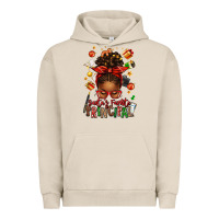 Pigment French Oak santas favorite principal afro messy bun Urban Hoodie - texasbilliewilder