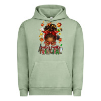 Pigment Oil Green santas favorite principal afro messy bun Urban Hoodie - texasbilliewilder