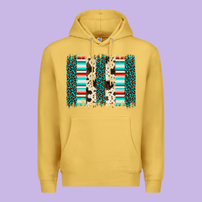 Leopard Cowhide Brush Stroke Premium Hoodie Designed By Artiststas