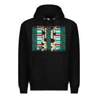 Black leopard cowhide brush stroke Premium Hoodie - Artiststas