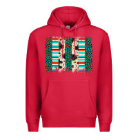 Cardinal leopard cowhide brush stroke Premium Hoodie - Artiststas