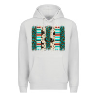 Dove Grey leopard cowhide brush stroke Premium Hoodie - Artiststas